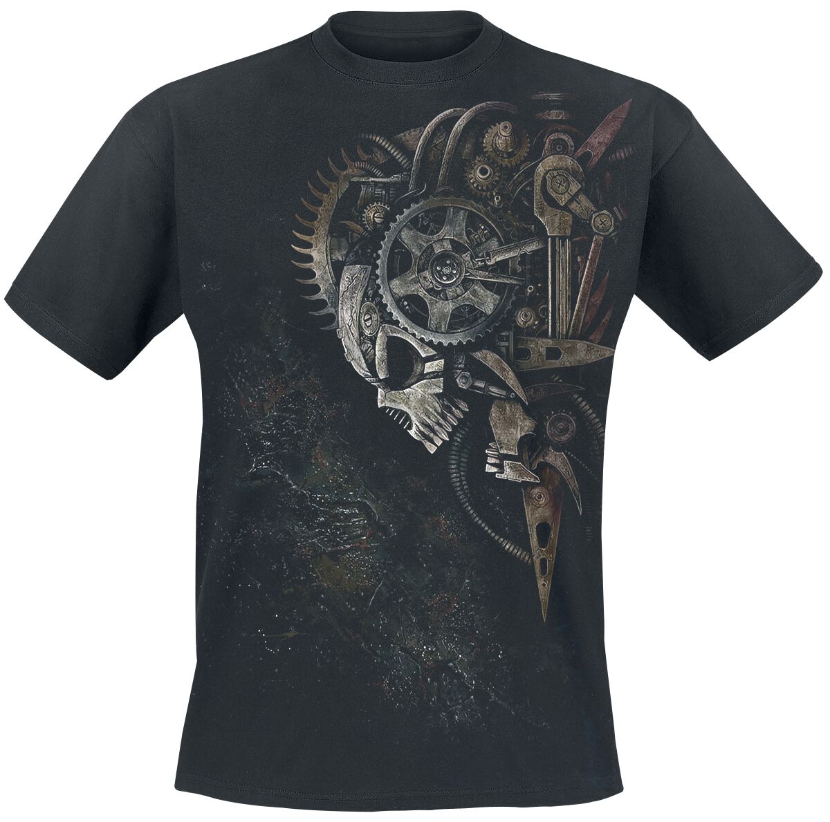 T-shirt Diesel Logo Noir Pour Homme - Taille L, Col Rond, Manches Courtes - Occasion Très Bon état