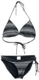 Triangle Jaquard Bikini Set, Bench, Bikini