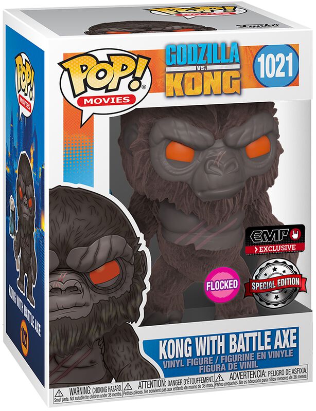 Kong Avec Hache De Combat (Flocked) - Funko Pop! n°1021