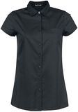 Roll Up Shirt, Black Premium by EMP, Chemisier