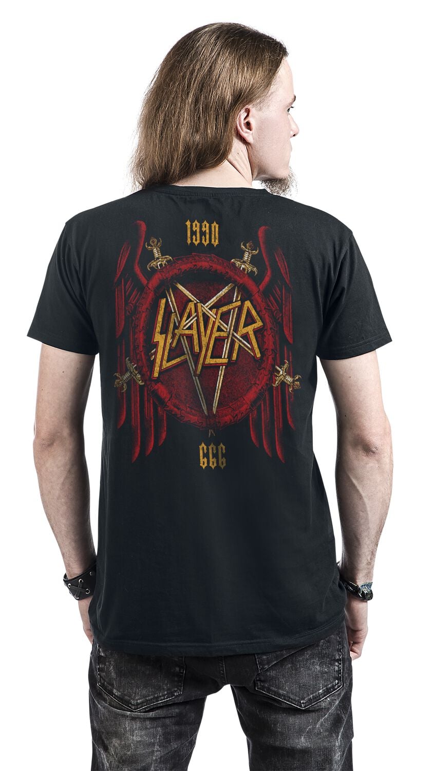T-shirt Enfant Slayer Aigle Doré Noir - Neuf Avec étiquettes Taille 3-4 Ans