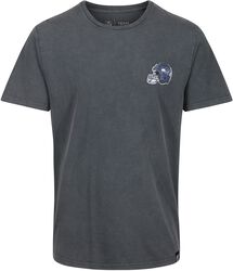 NFL Seahawks - T-Shirt Noir Délavé, Recovered Clothing, T-Shirt Manches courtes