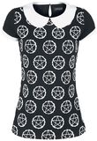 Pentagram Shirt, Gothicana by EMP, T-Shirt Manches courtes