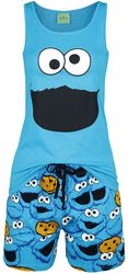 Cookie Monster - Tête, Sesame Street, Pyjama