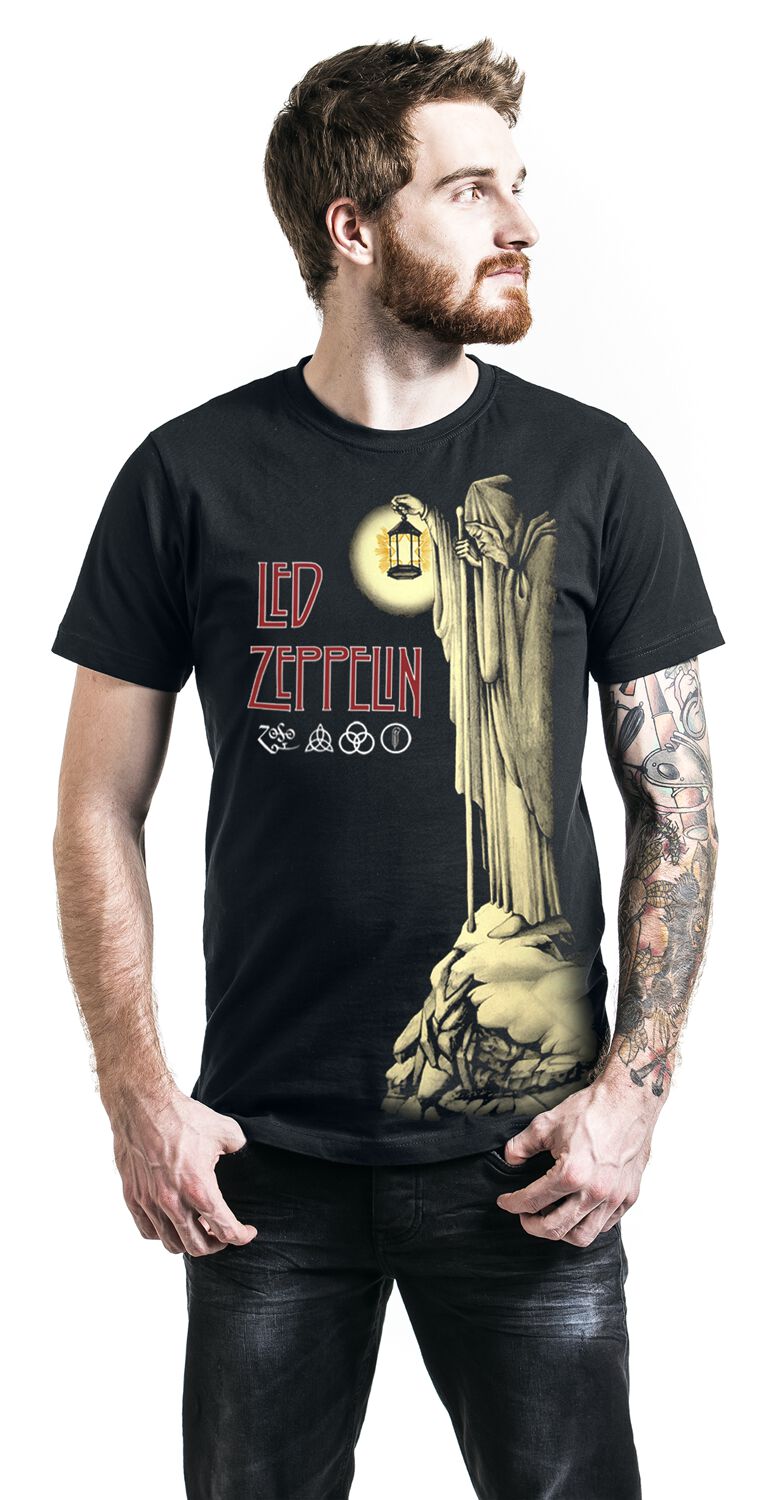 T-shirt Gildan Homme Led Zeppelin II - Noir - Taille M - Coton épais - Occasion Très Bon état