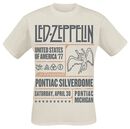 Pontiac Michigan, Led Zeppelin, T-Shirt Manches courtes