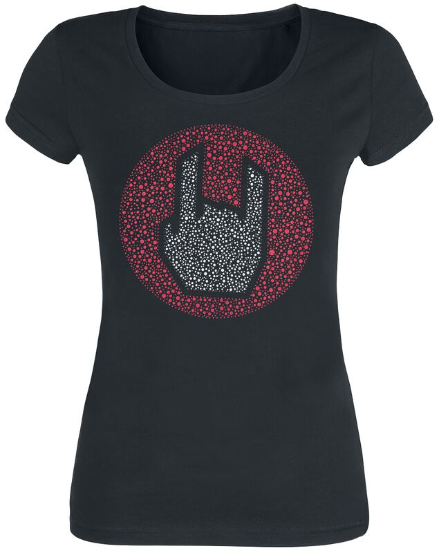 T-Shirt with Dotted Rockhand