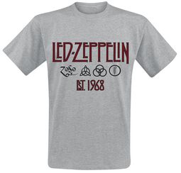 Symbols Est. 1968, Led Zeppelin, T-Shirt Manches courtes