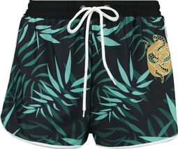 Swim Shorts With Palm Trees, RED by EMP, Bas de bikini