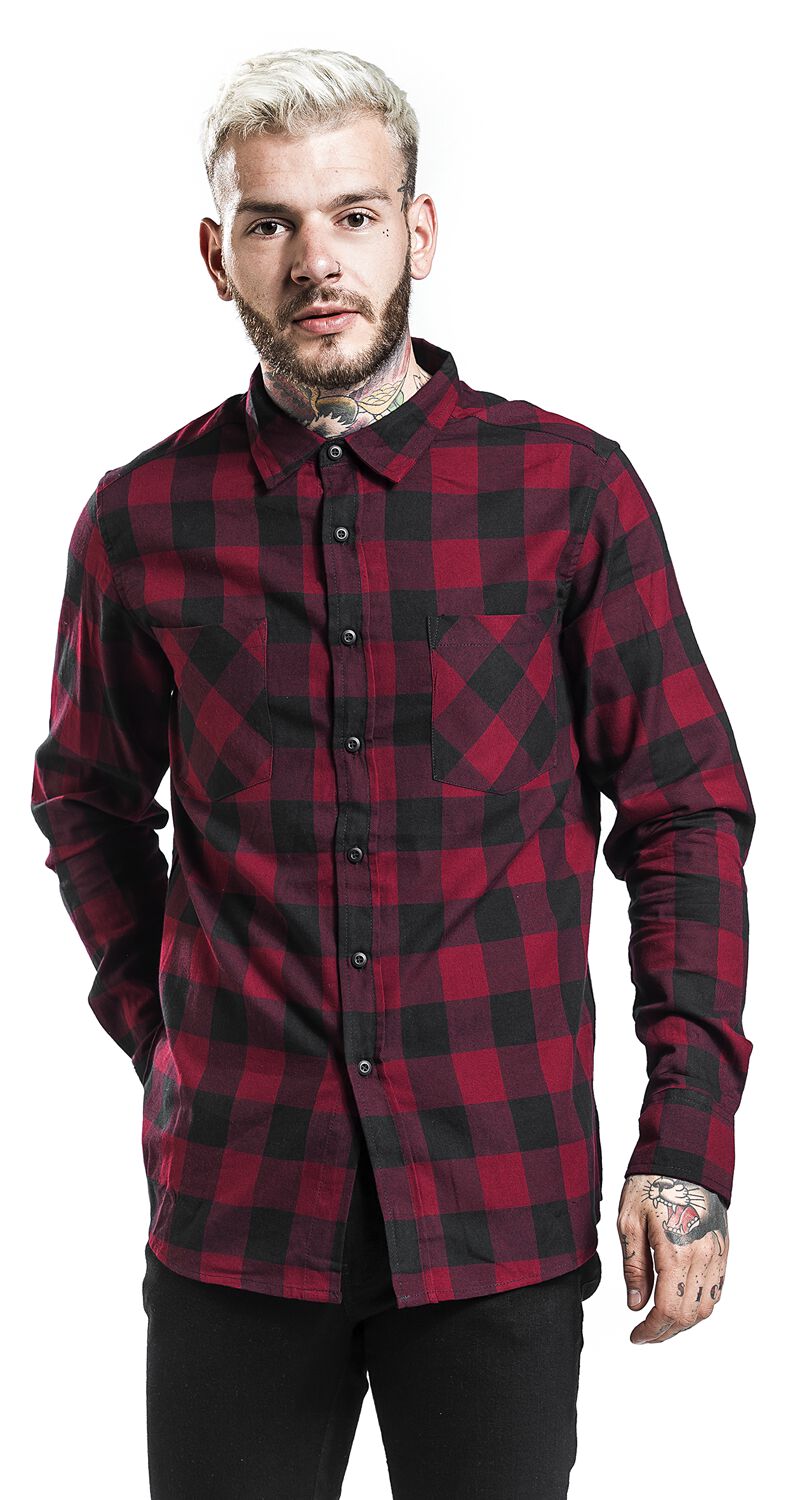 Urban Classics Chemise à Carreaux Flanelle Garçon - T-Shirt Confortable Et Style Intemporel