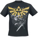Blason Ailé - Triforce - Link, The Legend Of Zelda, T-Shirt Manches courtes