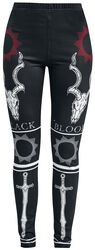 Leggings with print, Black Blood by Gothicana, Legging
