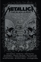 Black Album Poster, Metallica, Poster
