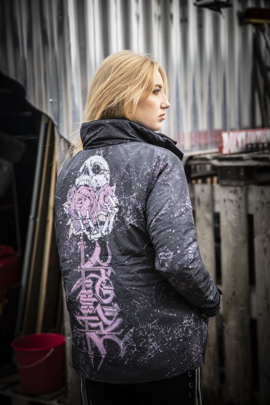 Veste Rock Rebel Avec Imprimé Crâne Rock Rebel by EMP Veste d