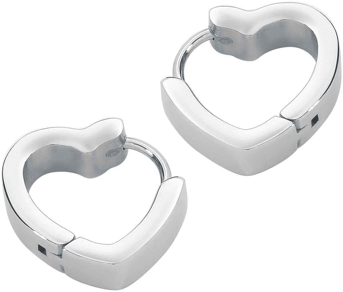 Boucles D'Oreilles Cœurs Argentés - Alliage - Style Mignon & Minimaliste - Neuf Sans Boîte