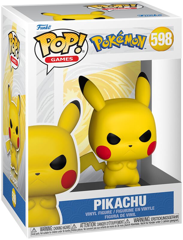 Grumpy Pikachu vinyl figurine no. 598