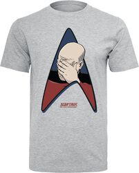Jean-Luc Picard - Facepalm, Star Trek, T-Shirt Manches courtes