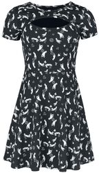 Dress with all-over print, Gothicana by EMP, Robe courte