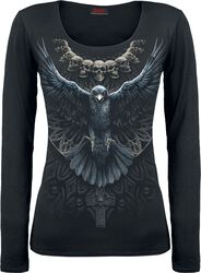 Raven Skull, Spiral, T-shirt manches longues
