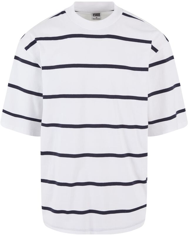 T-Shirt Rayé Manches Oversize