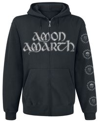 Skullship, Amon Amarth, Sweat-shirt zippé à capuche