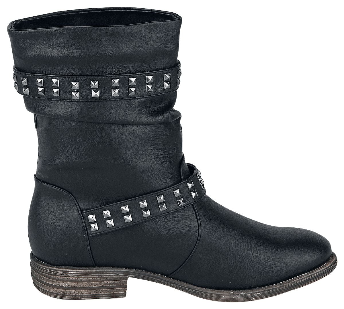 Bottes motardes pour femme noires en cuir | Primadonna Collection