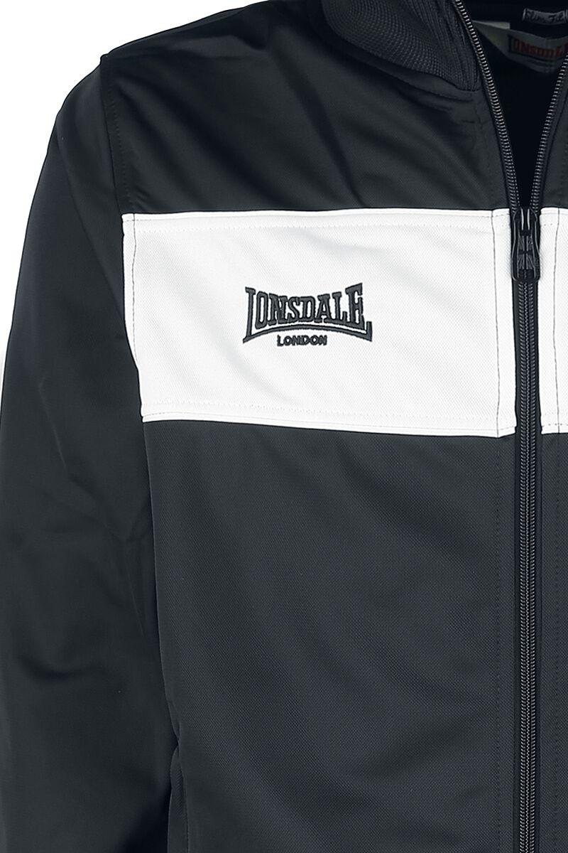 Lonsdale Alnwick Veste De Survêtement Homme Sportive – Slim Fit, Poches Zippées, Design Contrasté