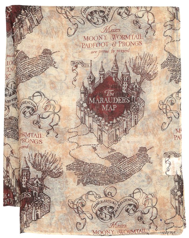 La Carte Du Maraudeur | Harry Potter Foulard | EMP La Carte Du Maraudeur | Harry Potter Foulard | EMP
