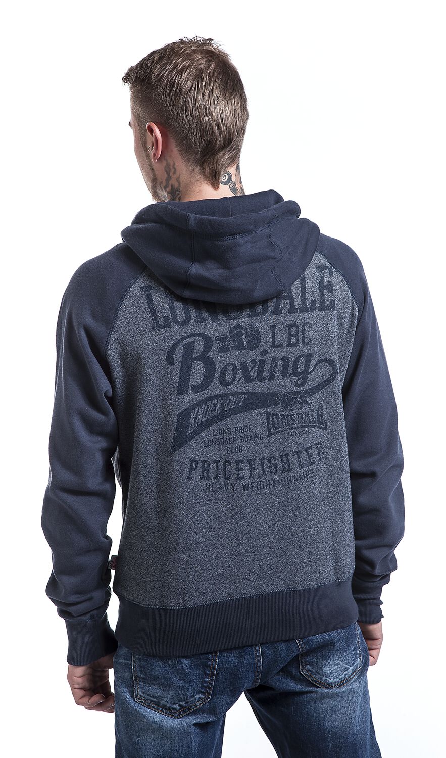 Sweatshirt à capuche zippé Lonsdale Lancaster | Sneak'In