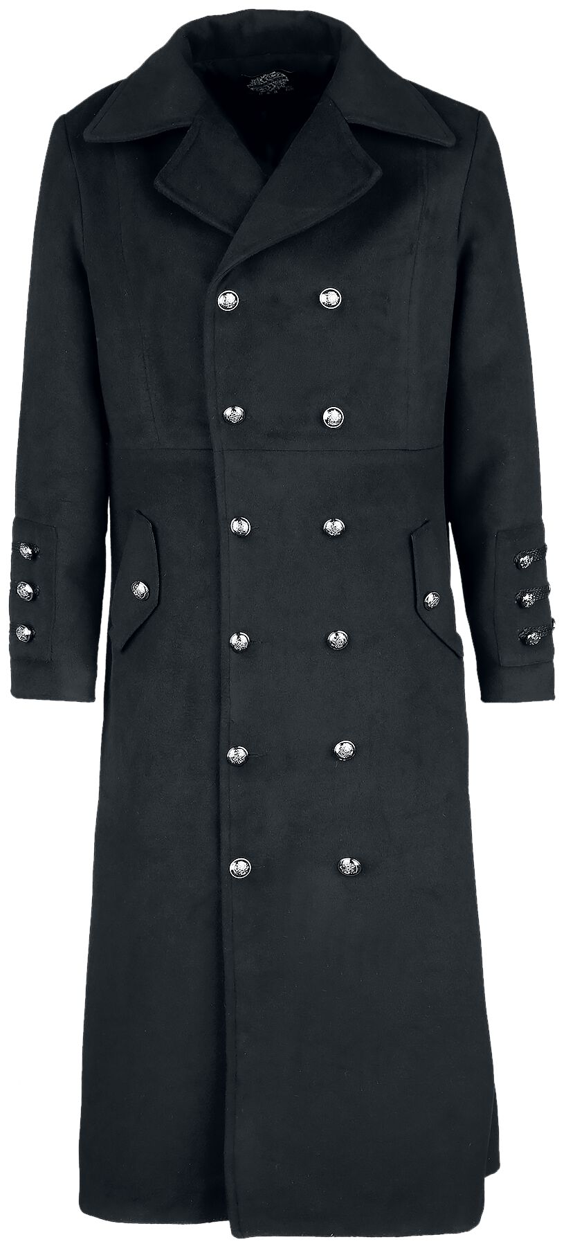 Manteau Militaire Style Pardessus - Taille XL, Vert, Polyester - Neuf Sans Étiquettes (Générique)