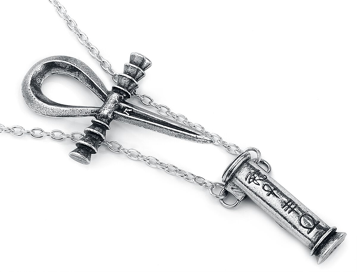 Pendentif Alchemy Gothic Opus Dei En étain - Bijou Gothique Vintage Avec Sa Chaîne