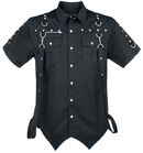 Studs Shirt, Gothicana by EMP, Chemise manches courtes