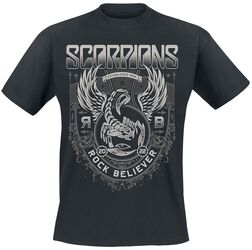 Rock Believer Ornaments, Scorpions, T-Shirt Manches courtes