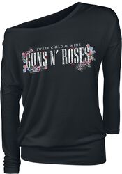 Sweet child Flowers, Guns N' Roses, T-shirt manches longues