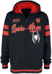 Logo Araignée, Spider-Man, Sweat-shirt zippé à capuche