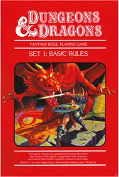 Basic rules, Donjons & Dragons, Poster