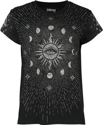 Moon, Sun and Star T-Shirt, Gothicana by EMP, T-Shirt Manches courtes