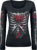 Rose Bones Longsleeve, Spiral, T-shirt manches longues