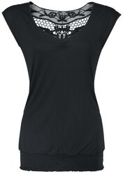 Dos Dentelle, Gothicana by EMP, T-Shirt Manches courtes