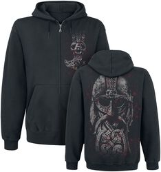 Viking Blood zip hoodie, Alchemy England, Sweat-shirt zippé à capuche