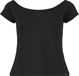 Crop Top, Black Premium by EMP, T-Shirt Manches courtes