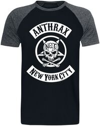 Biker Skull, Anthrax, T-Shirt Manches courtes
