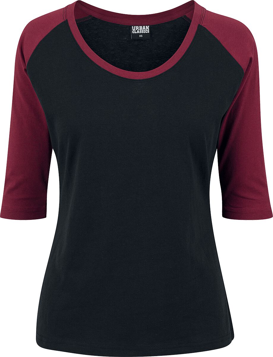Urban Classics LADIES CONTRAST RAGLAN LONGSLEEVE - T-shirt à