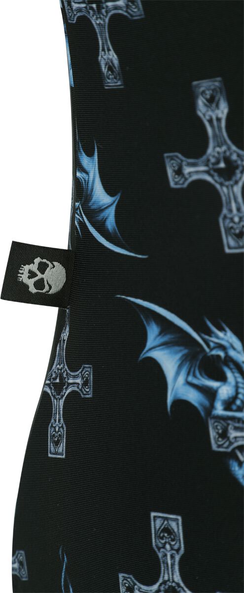 Leggings neri metallizzati per bambina