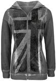 Metallic Union Jack, Alchemy England, Sweat-shirt zippé à capuche