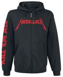 Kill Em All, Metallica, Sweat-shirt zippé à capuche