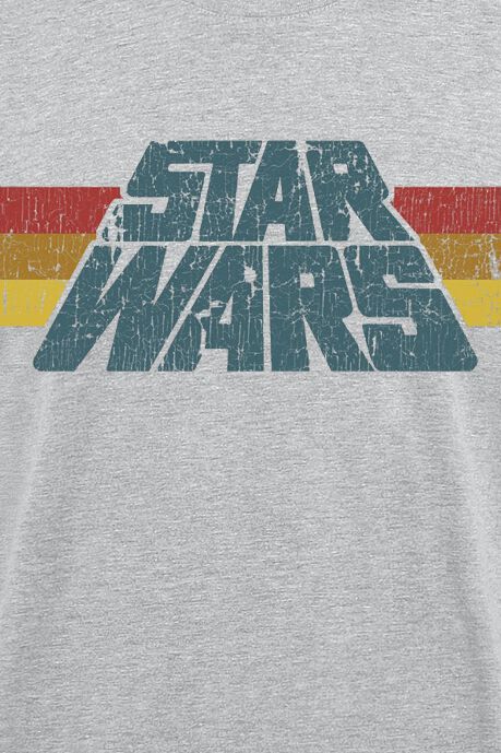 T-shirt Star Wars Homme/Femme XL Gris Chiné - Manches Courtes Graphique