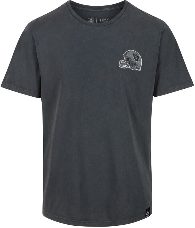 NFL Raiders - T-Shirt Noir Délavé