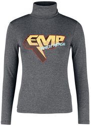 Col roulé avec imprimé EMP, Collection EMP Stage, T-shirt manches longues