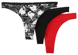 Lot de 3 strings, Gothicana by EMP, Panty